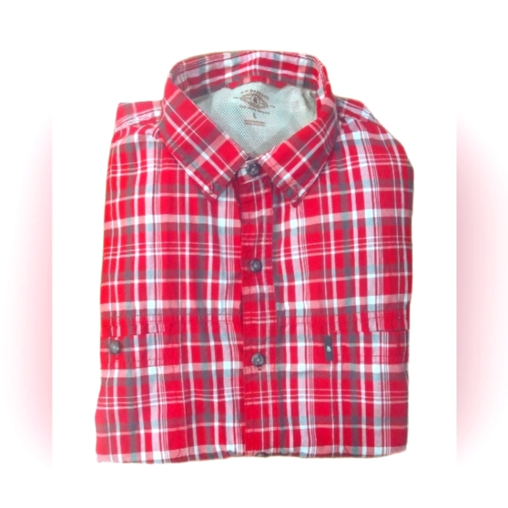 G. H. Bass & Co. Short Sleeve Large Button Down Shirt